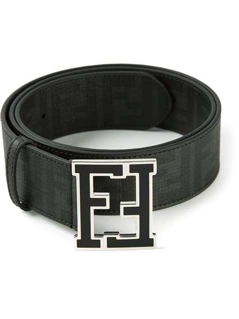 all black Fendi belt